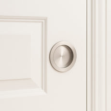 Zanda Round Cavity Sliding Passage Door Handle Kit Stainless Steel - The Blue Space