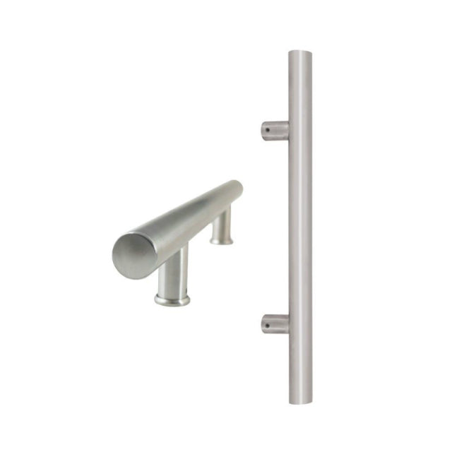 Round Profile Pull Handles 900mm Stainless Steel 7092.BB.SS - The Blue Space