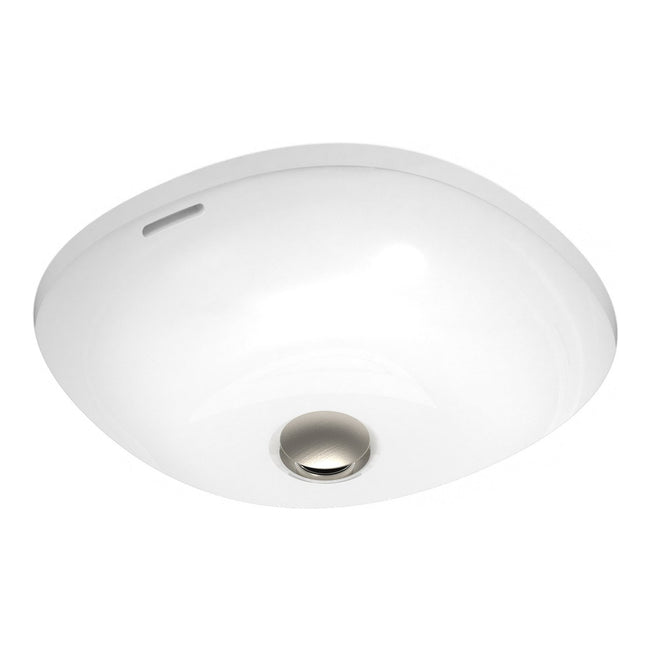 Overflow ADP Charlotte 425 x 425 Under Counter Basin - Gloss White TOPCCHA4242GW - The Blue Space