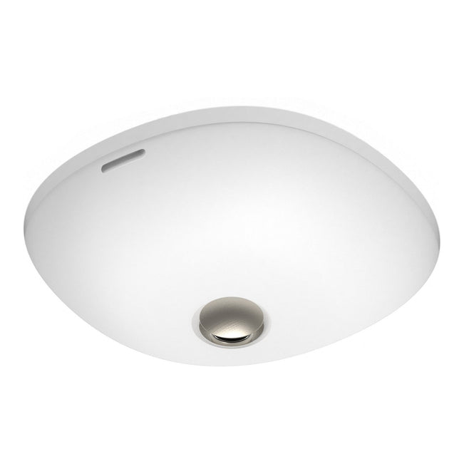 Overflow ADP Charlotte 425 x 425 Under Counter Basin - Matte White TOPCCHA4242MW - The Blue Space