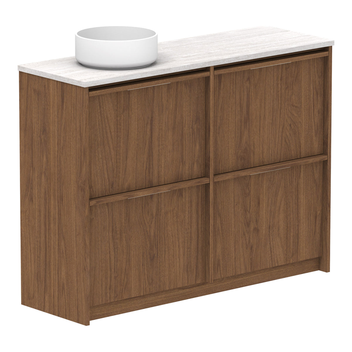 ADP Eli Ensuite 1200mm Left Bowl Floor Standing Vanity ELIEAW1200WKLCS - The Blue Space