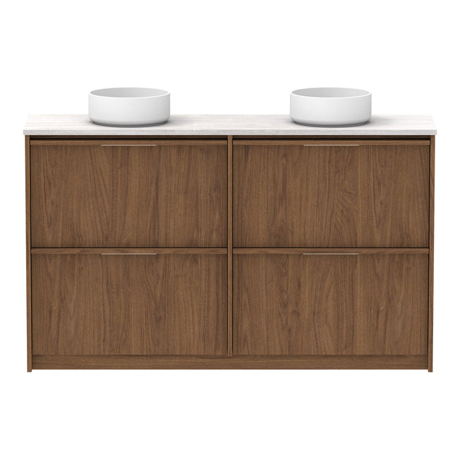 Front ADP Eli Ensuite 1500mm Double Bowl Floor Standing Vanity ELIEAW1500WKDDU - The Blue Space