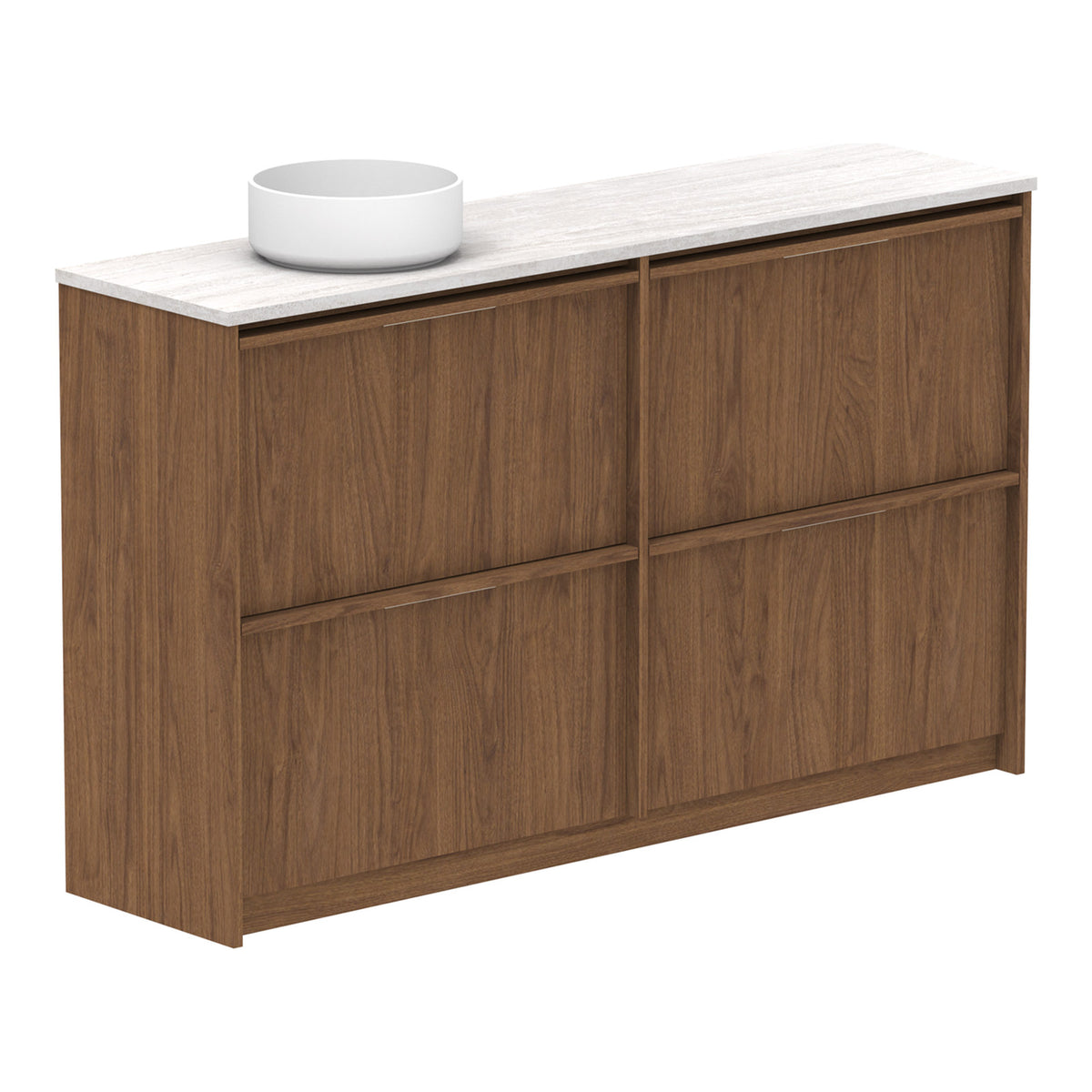 ADP Eli Ensuite 1500mm Left Bowl Floor Standing Vanity ELIEAW1500WKLCP - The Blue Space