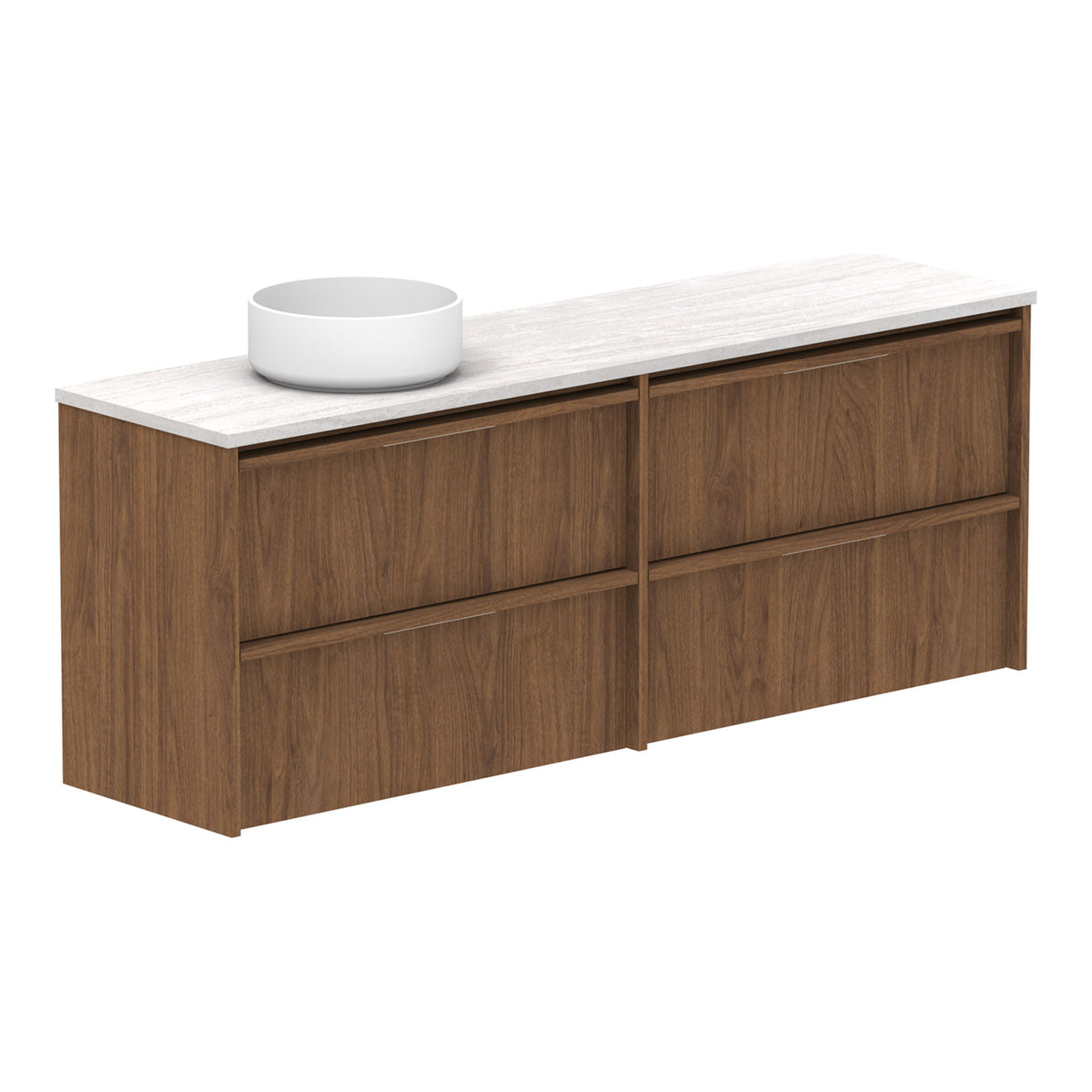 ADP Eli Ensuite 1500mm Left Bowl Wall Hung Vanity ELIEAW1500WHLCS - The Blue Space