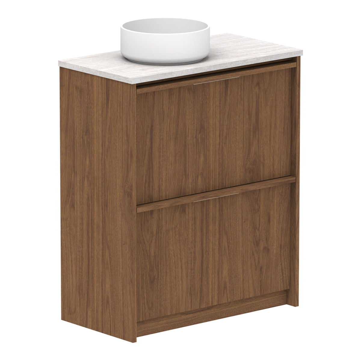 ADP Eli Ensuite 750mm Left Bowl Floor Standing Vanity ELIEAW0750WKLDU - The Blue Space