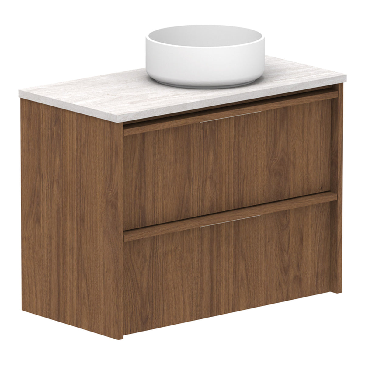ADP Eli Ensuite 750mm Right Bowl Wall Hung Vanity ELIEAW0750WHRCP - The Blue Space