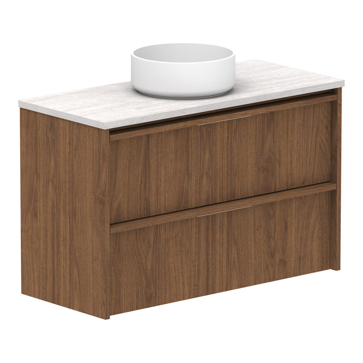 ADP Eli Ensuite 900mm Centre Bowl Wall Hung Vanity ELIEAW0900WHCCP - The Blue Space