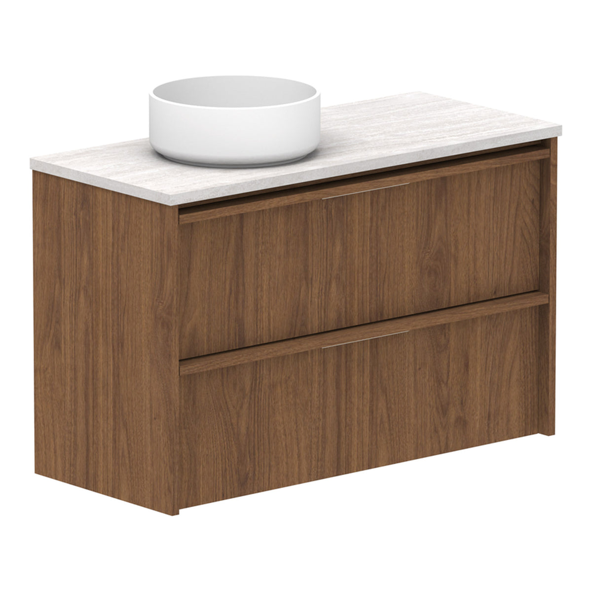 ADP Eli Ensuite 900mm Left Bowl Wall Hung Vanity ELIEAW0900WHLCS - The Blue Space