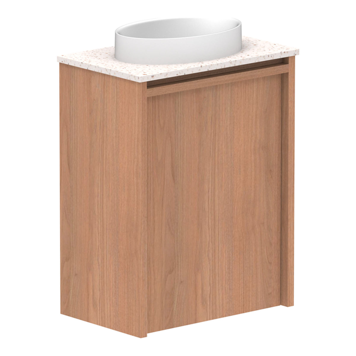 Tasmanian Oak ADP Eli Mini 400mm Centre Bowl Wall Hung Vanity ELIMDS0400WHCDU - The Blue Space