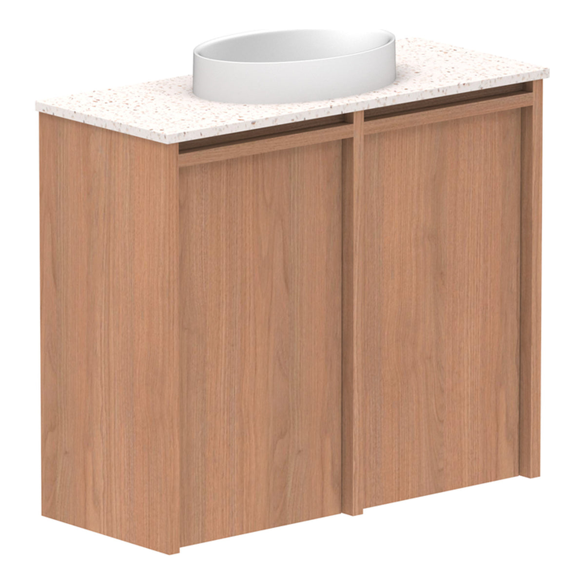 Tasmanian Oak ADP Eli Mini 600mm Centre Bowl Wall Hung Vanity ELIMDS0600WHCCS - The Blue Space