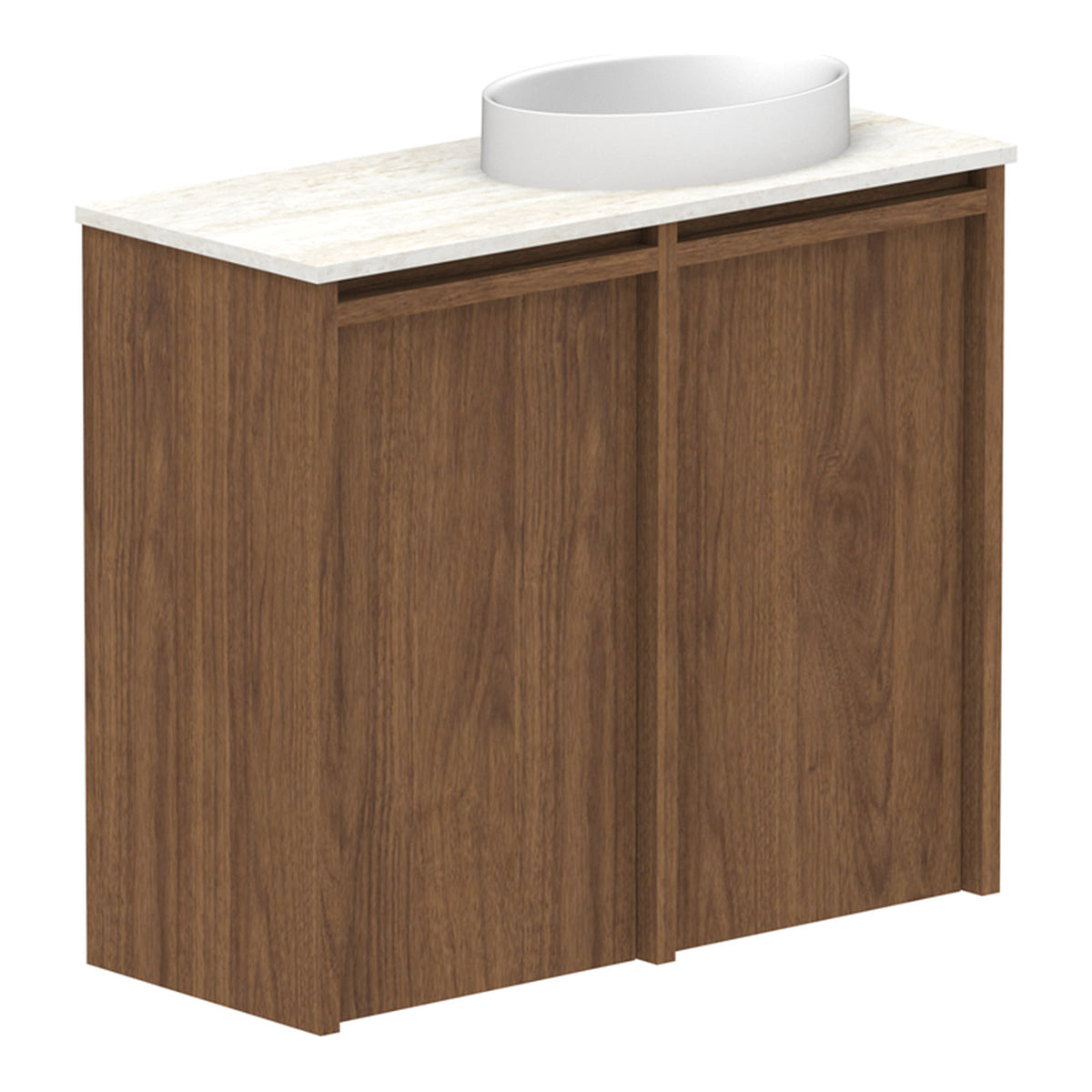 ADP Eli Mini 600mm Right Bowl Wall Hung Vanity ELIMDS0600WHRCS - The Blue Space