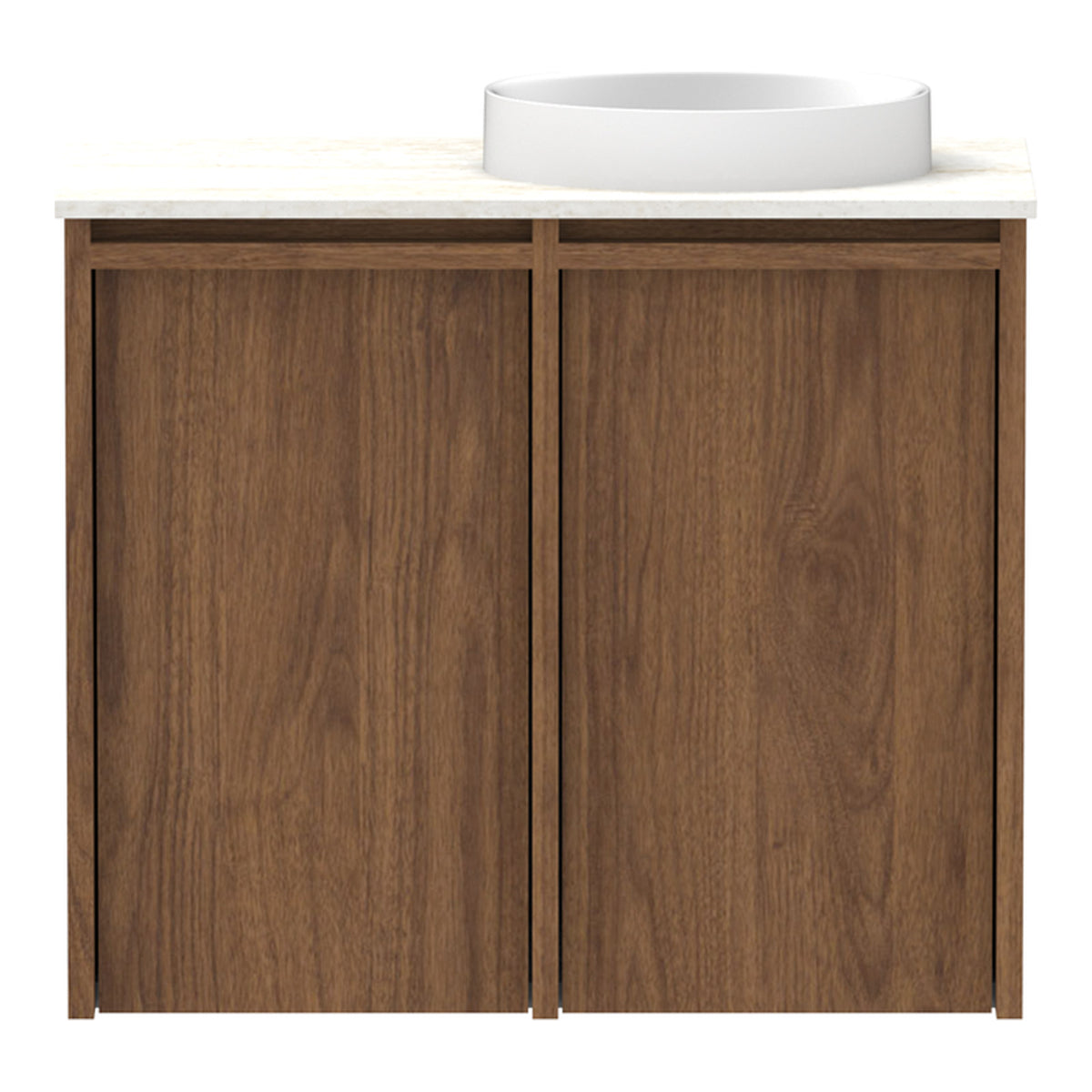 Front ADP Eli Mini 600mm Right Bowl Wall Hung Vanity ELIMDS0600WHRCS - The Blue Space
