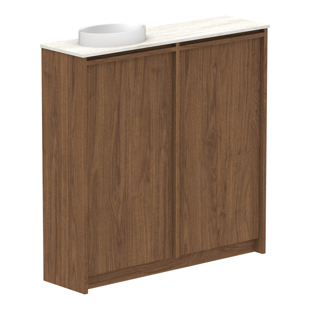 ADP Eli Mini 900mm Left Bowl Floor Standing Vanity ELIMDT0900WKLCS - The Blue Space