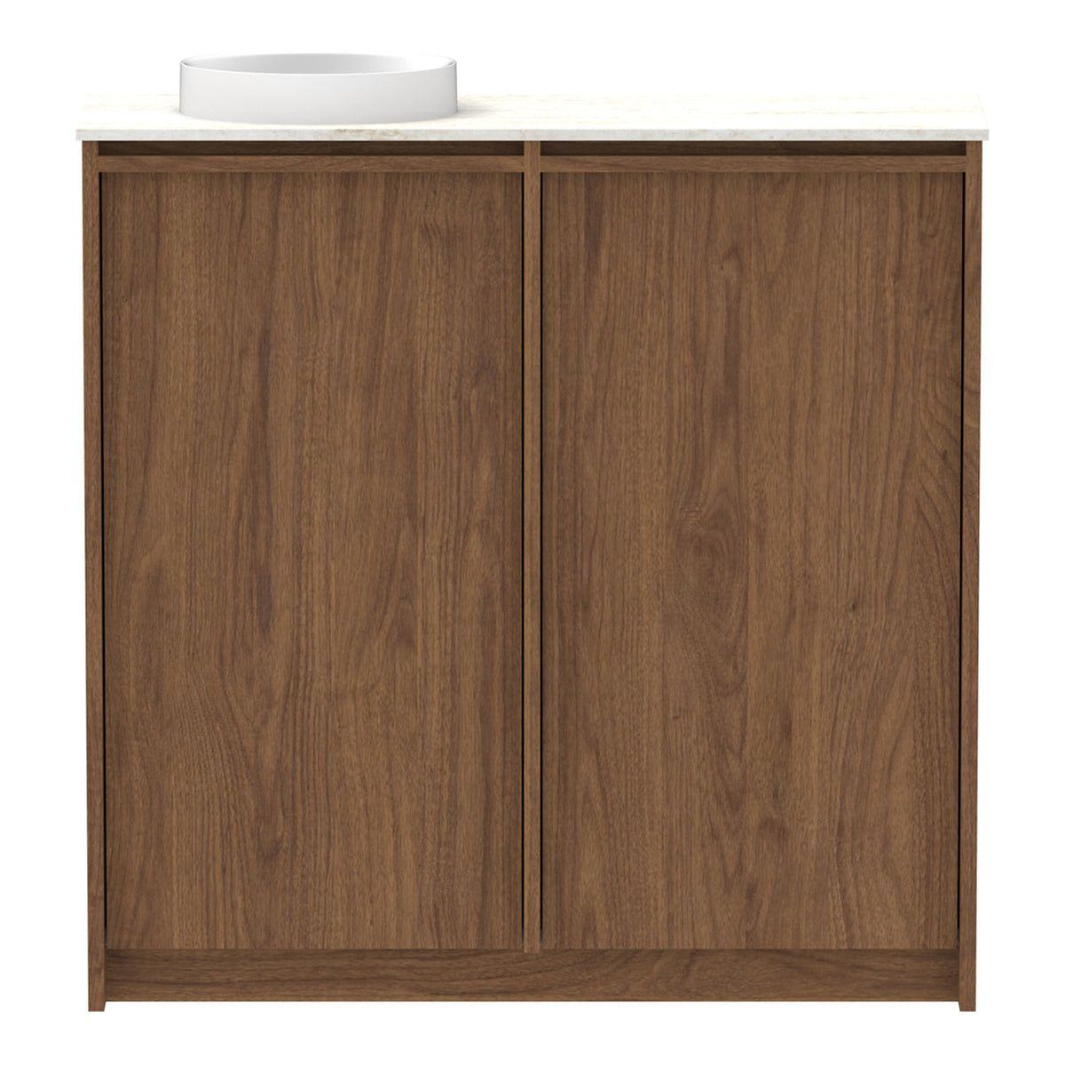 Front ADP Eli Mini 900mm Left Bowl Floor Standing Vanity ELIMDT0900WKLDU - The Blue Space