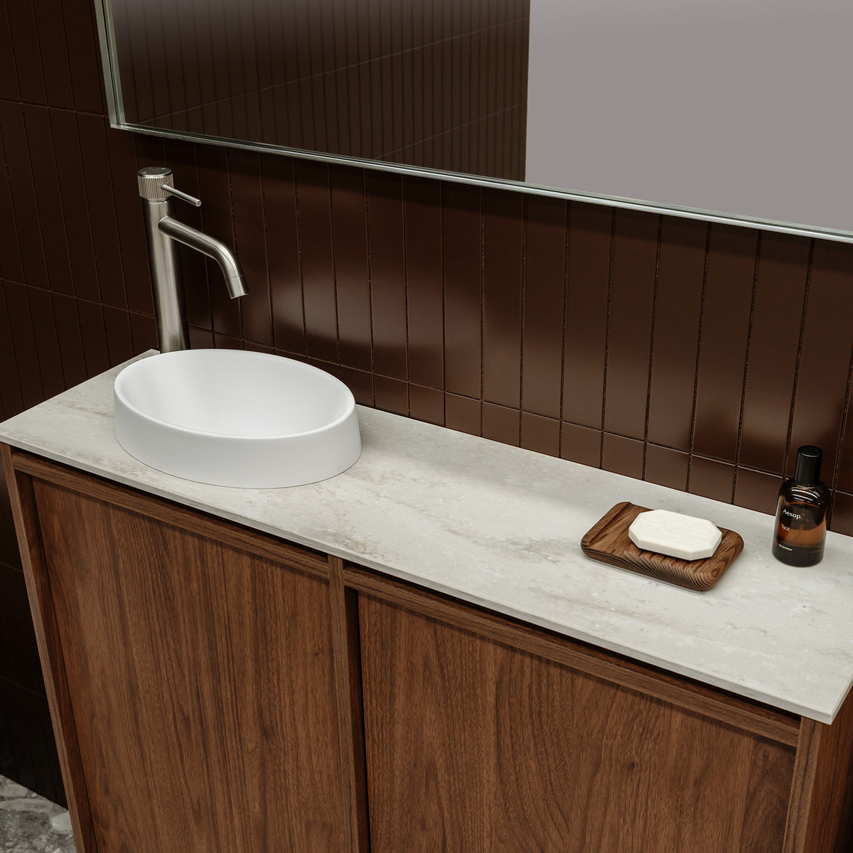 Lifestyle ADP Eli Mini 900mm Left Bowl Floor Standing Vanity ELIMDT0900WKLDU - The Blue Space