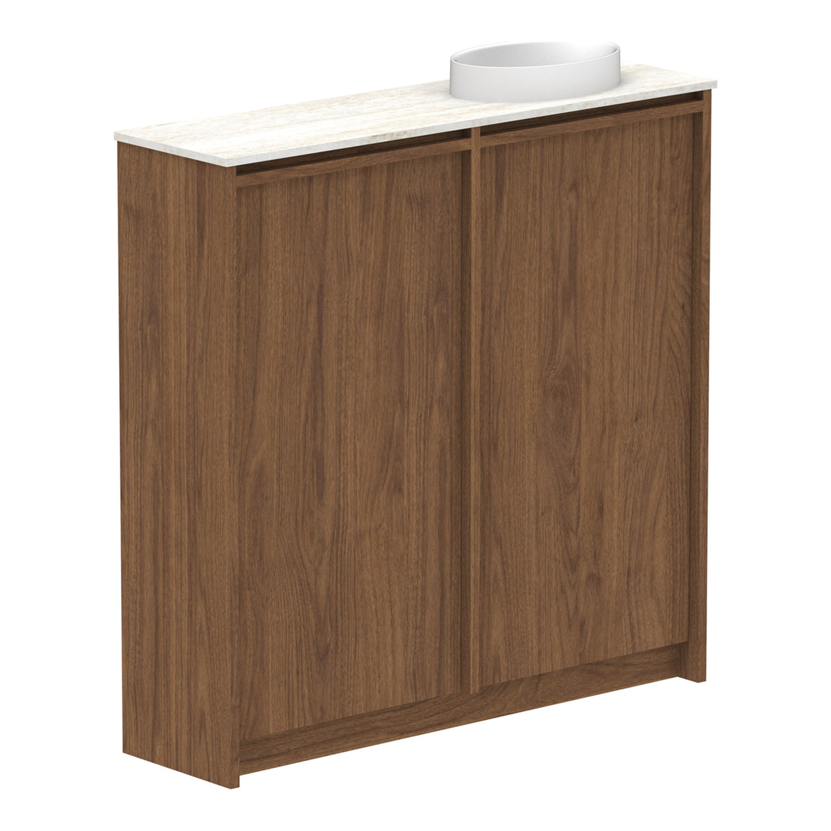ADP Eli Mini 900mm Right Bowl Floor Standing Vanity ELIMDT0900WKRCP - The Blue Space