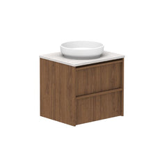 ADP Eli Wall Hung Vanity with Caesarstone Benchtop - 600mm Centre Bowl ELIFAW0600WHCCS - The Blue Space