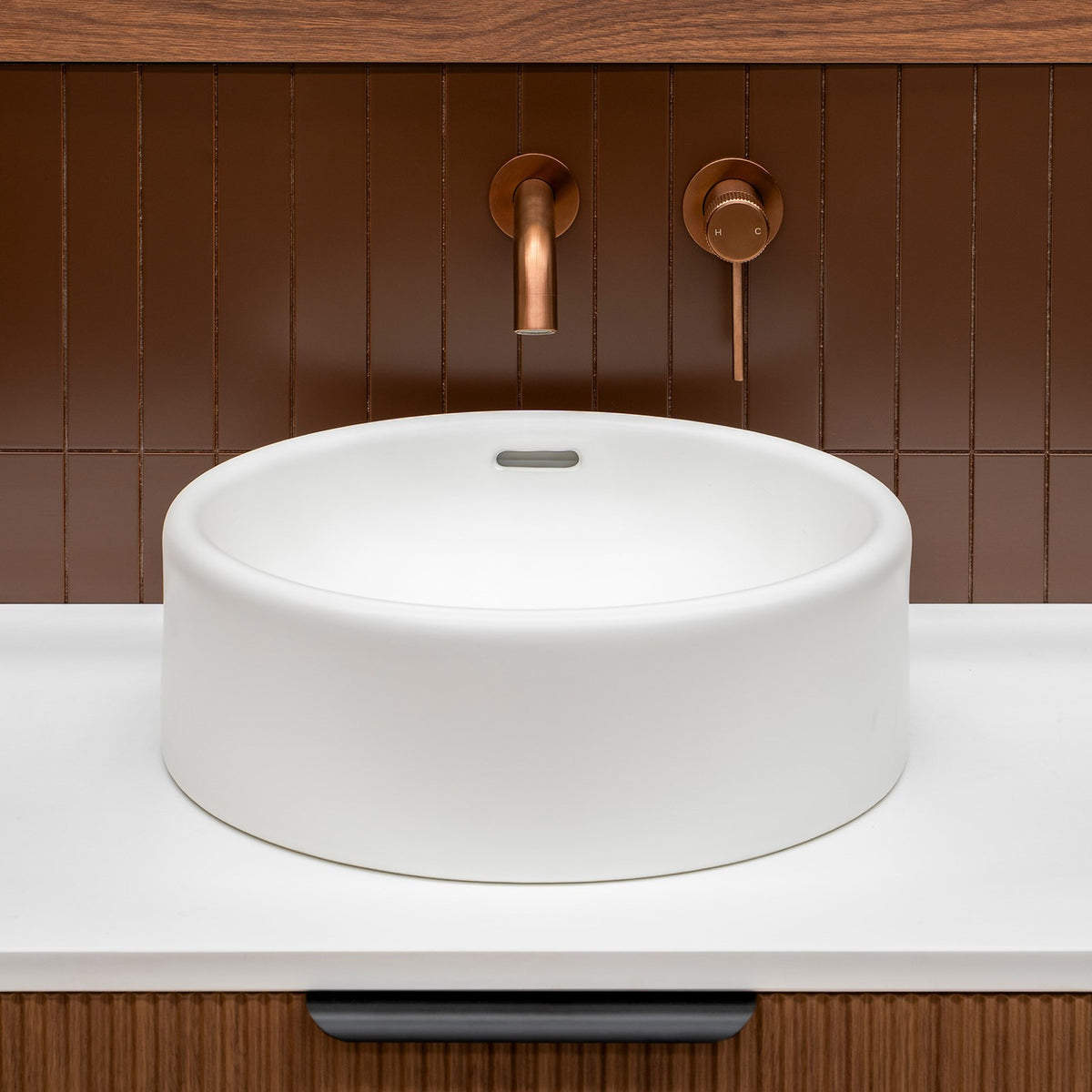 Lifestyle ADP Gerroa 390 Above Counter Basin - Matte White TOPCGER3939MW - The Blue Space