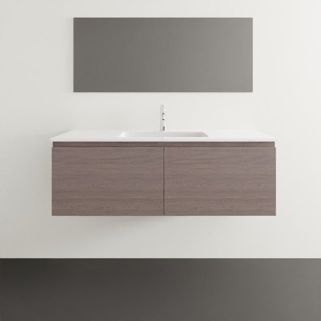 ADP Glacier Ensuite Pro All Drawer Slim Wall Hung Vanity with Cast Marble Top - 1200mm Centre Bowl GLPEAS1200WHCCM | The Blue Space