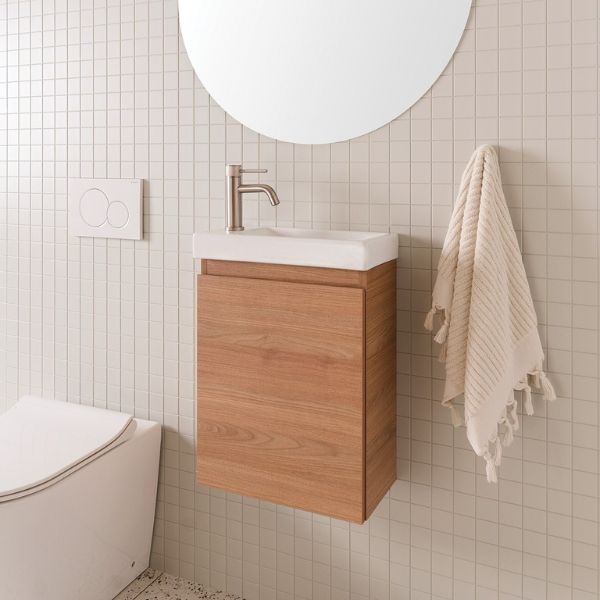 ADP Glacier Lite Mini Wall Hung Vanity with Ceramic Top - The Blue Space