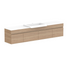 ADP Glacier Pro Semi Recessed Door and Drawer Slim Vanity with Solid Surface Top