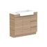 ADP Glacier Pro Semi Recessed Door & Drawer Trio Vanity Solid Surface Top