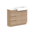 ADP Glacier Pro Semi Recessed Door & Drawer Trio Vanity Solid Surface Top