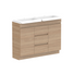 ADP Glacier Pro Semi Recessed Door & Drawer Trio Vanity Solid Surface Top