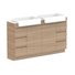 ADP Glacier Pro Semi Recessed Door & Drawer Trio Vanity Solid Surface Top