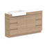 ADP Glacier Pro Semi Recessed Door & Drawer Trio Vanity Solid Surface Top