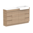 ADP Glacier Pro Semi Recessed Door & Drawer Trio Vanity Solid Surface Top