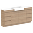 ADP Glacier Pro Semi Recessed Door & Drawer Trio Vanity Solid Surface Top