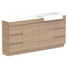ADP Glacier Pro Semi Recessed Door & Drawer Trio Vanity Solid Surface Top