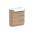 ADP Glacier Pro Semi Recessed Door & Drawer Trio Vanity Solid Surface Top