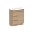 ADP Glacier Pro Semi Recessed Door & Drawer Trio Vanity Solid Surface Top