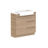 ADP Glacier Pro Semi Recessed Door & Drawer Trio Vanity Solid Surface Top