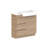 ADP Glacier Pro Semi Recessed Door & Drawer Trio Vanity Solid Surface Top