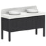 ADP Harper Floor Standing Vanity with Legs and Durasein Benchtop 1500mm Double Bowl HARFAS1500FMDDU | The Blue Space
