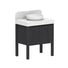 ADP Harper Floor Standing Vanity with Legs and Durasein Benchtop 750mm Centre Bowl HARFAS0750FMCDU | The Blue Space
