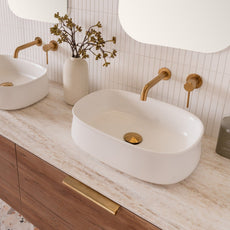 Lifestyle ADP Hewitt 460 x 330 Above Counter Basin Gloss White TOPCHEW4632GW - The Blue Space