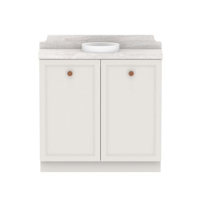 ADP Mabel Mini Freestanding Vanity with Cherry Pie Benchtop - 900mm Centre Bowl MABMDT0900WKCCP | The Blue Space