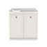 ADP Mabel Mini Freestanding Vanity with Cherry Pie Benchtop - 900mm Left Bowl MABMDT0900WKLCP | The Blue Space