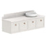 ADP Mabel Wall Hung Vanity With Durasein Benchtop - 1500mm Right Offset Basin MABFCS1500WHRDU | The Blue Space