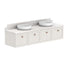 ADP Mabel Wall Hung Vanity With Durasein Benchtop - 1800mm Double Basin MABFCS1800WHDDU | The Blue Space