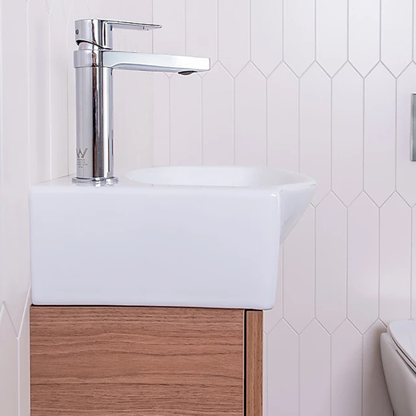 ADP Tiny Semi-Recessed Floor Standing Vanity 400mm - The Blue Space