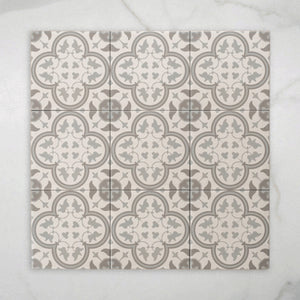 Airlie Light Grey Matt Cushioned Edge Porcelain Tile 200x200mm