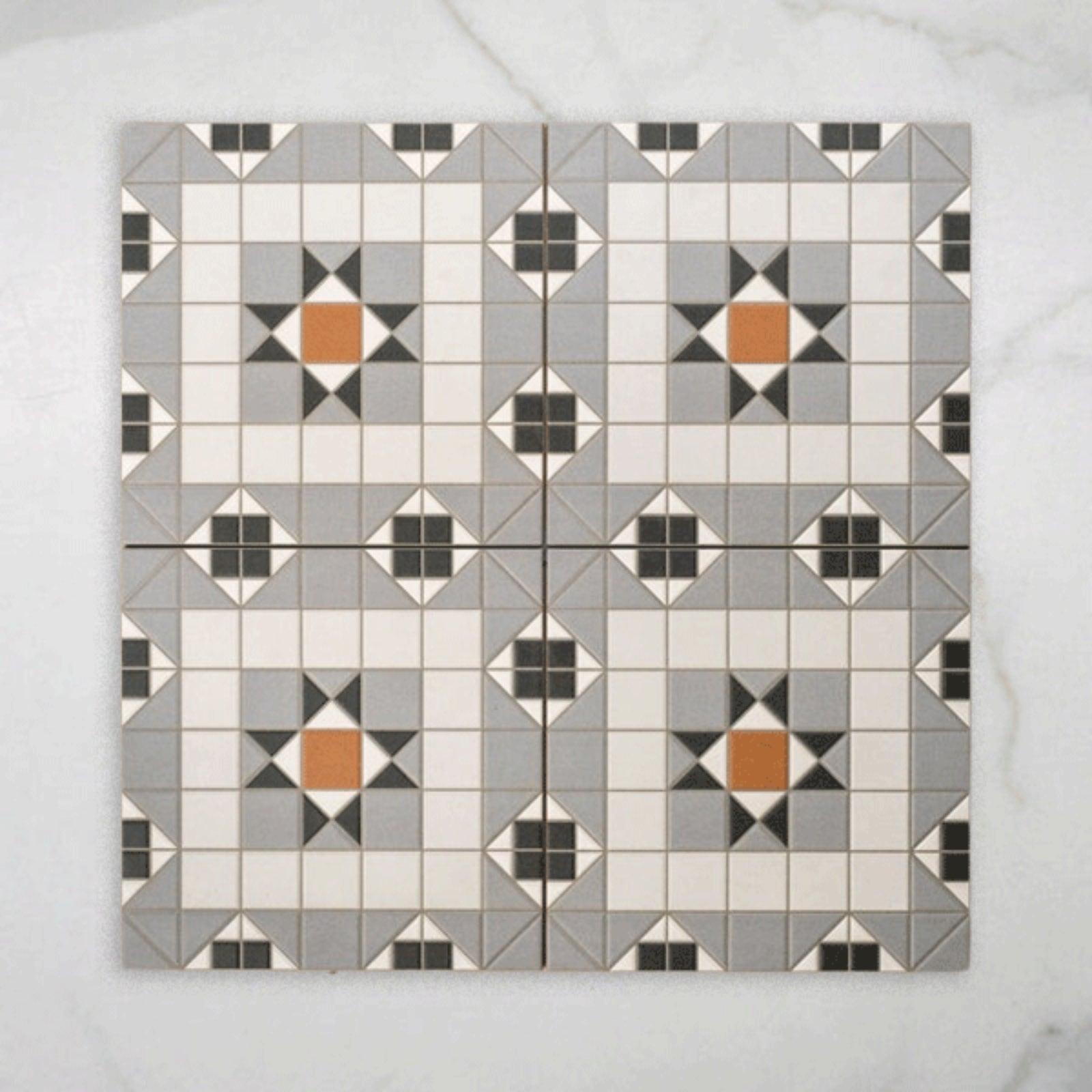 Alicante Derby Matt Cushioned Edge Porcelain Tile 316x316mm 3FEDKEM - The Blue Space