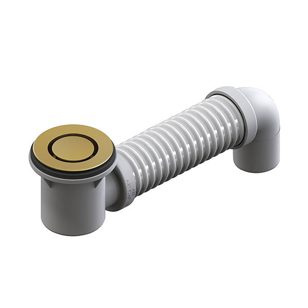 ART Australia Bath Bend Pop Down® and Connector Brushed Gold