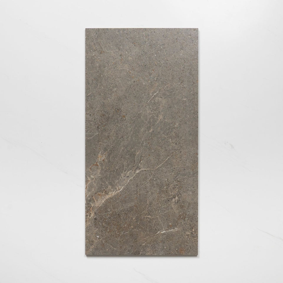 Auralis Grey Brown Honed Porcelain Tile 600 x 1200mm