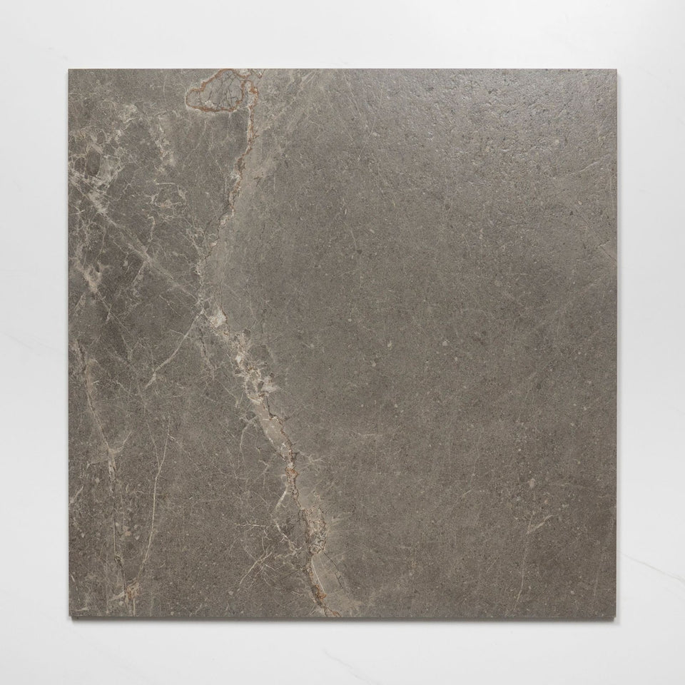 Auralis Grey Brown Honed Porcelain Tile 600 x 600mm